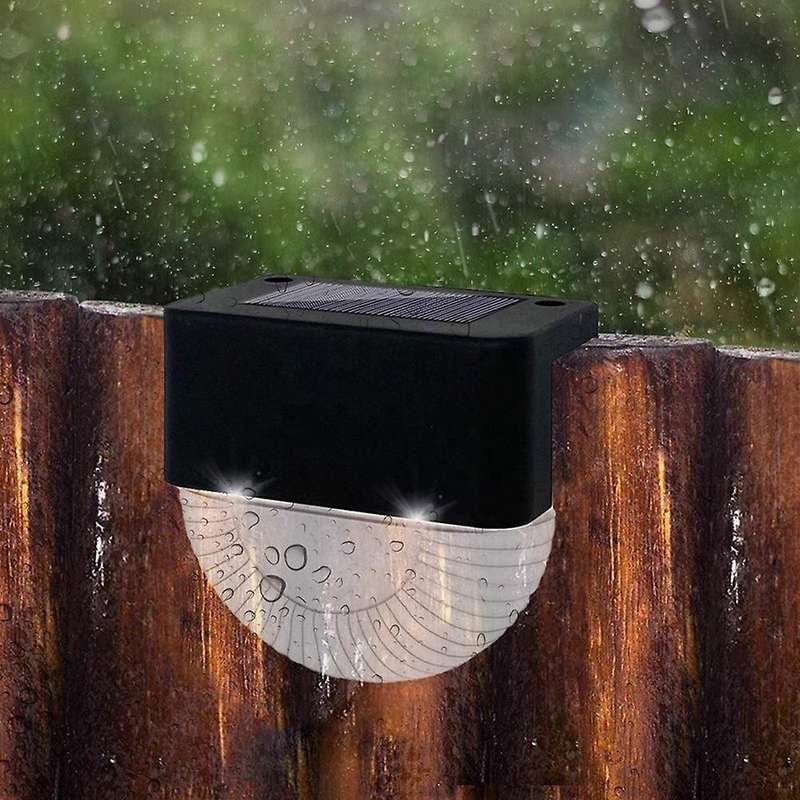 Solar Deck Lights Led Waterproof Outdoor Solar Powered Lights 4pcs
