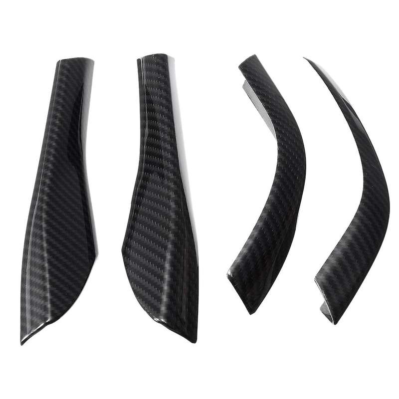 4pcs Carbon Fiber Rearview Side Mirror Trim for Ford Mustang