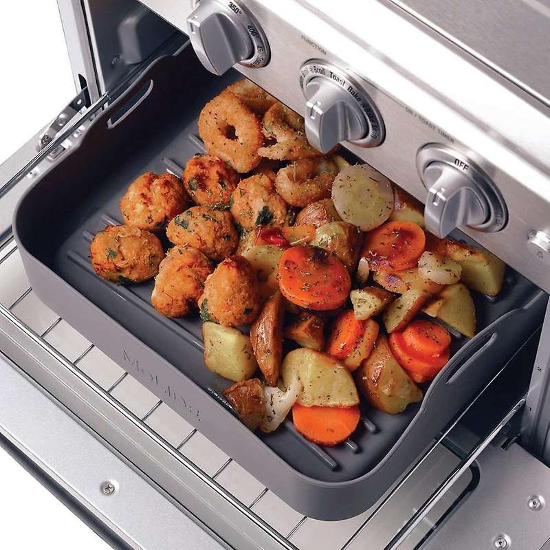 Air Fryer Silicone Pot Baking Basket Pizza Plate Grill Pot Kitchen A