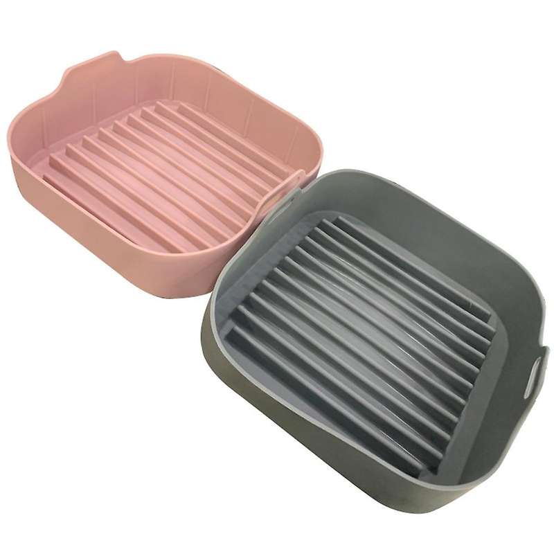 Air Fryer Silicone Pot Baking Basket Pizza Plate Grill Pot Kitchen A
