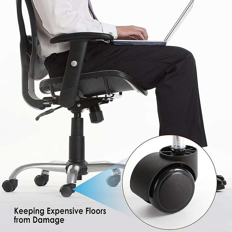 2 Inch Office Chair Rotating Desk Chair Caster Wheels, for All Floors