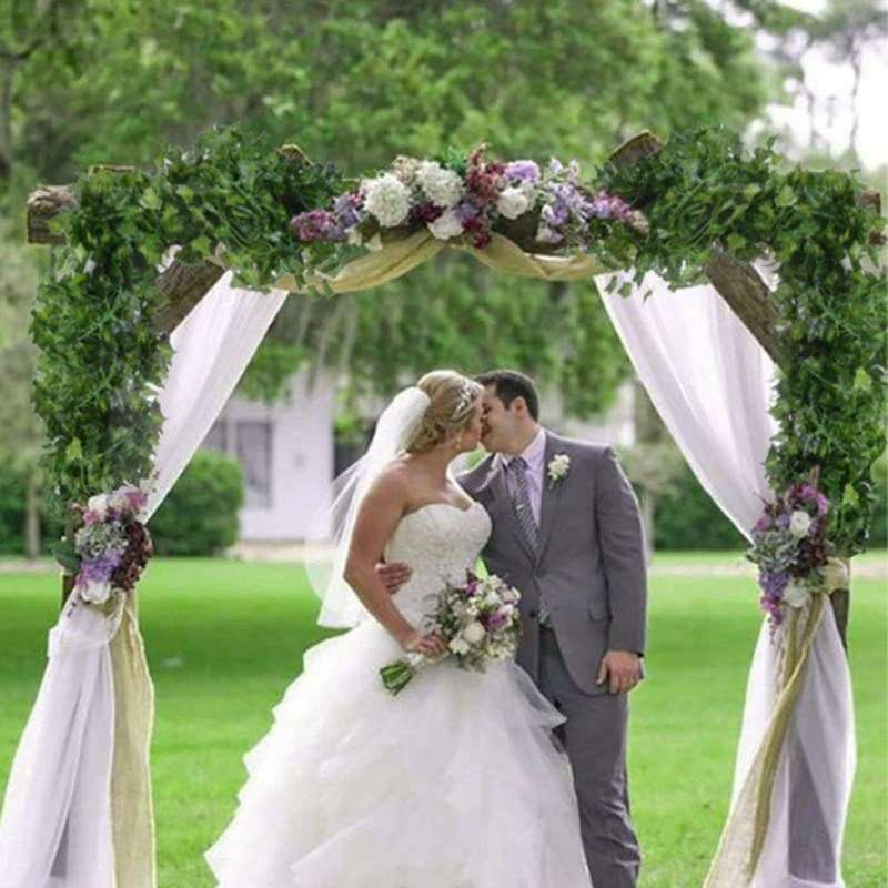 24pcs Artificial Ivy Vine Hanging Leaf Vine Family 84 Feet, Green