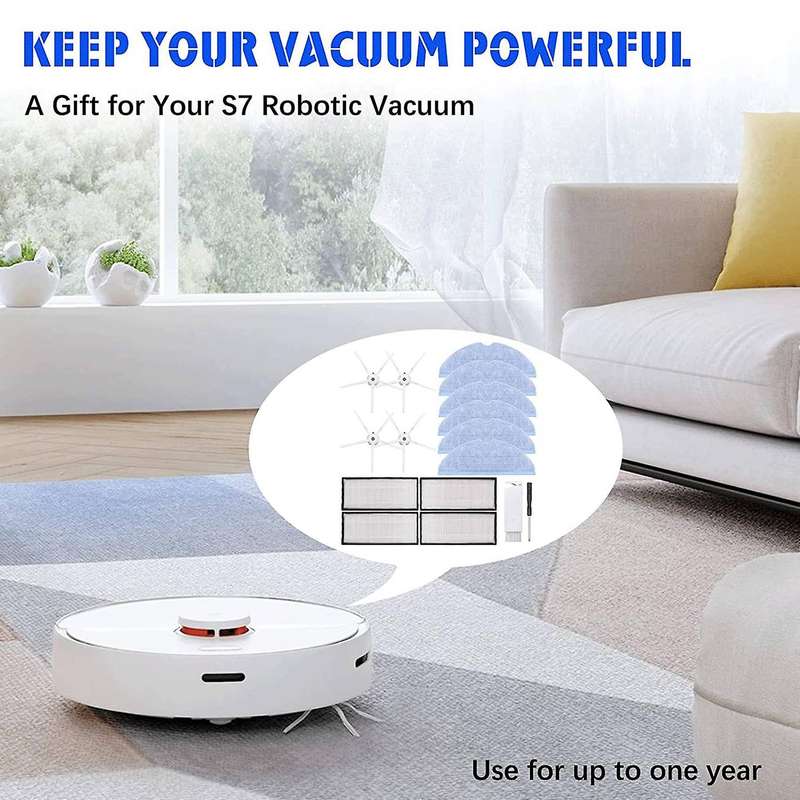 For Xiaomi Roborock Vacuum Cleaner, Accessory Set for Roborock S7