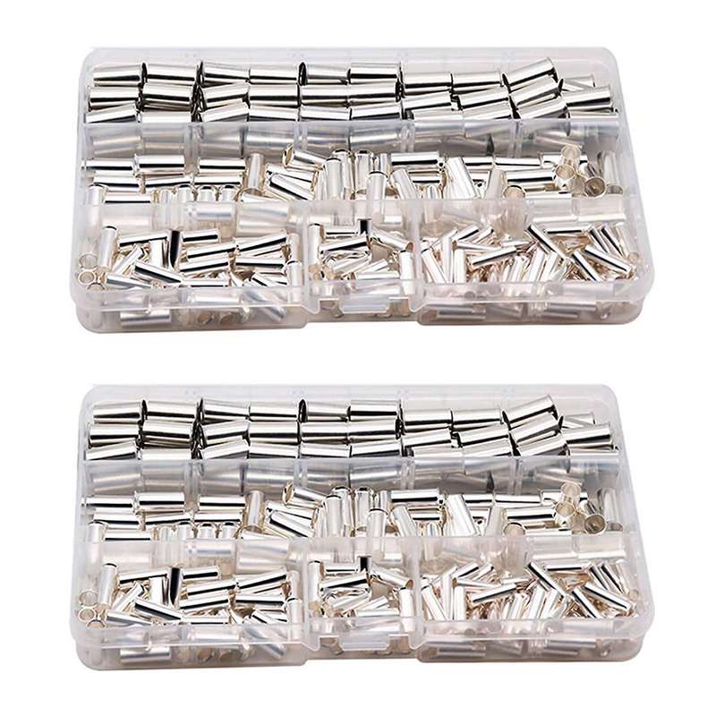 Wire Copper Crimp Fitting Ferrules,awg 4,6,8,10 Insulated Kit(240pcs)
