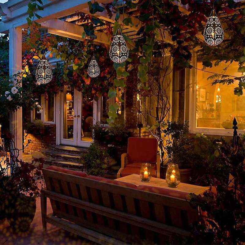 Solar Lanterns Outdoor, Hanging Garden Solar Lights Ornaments