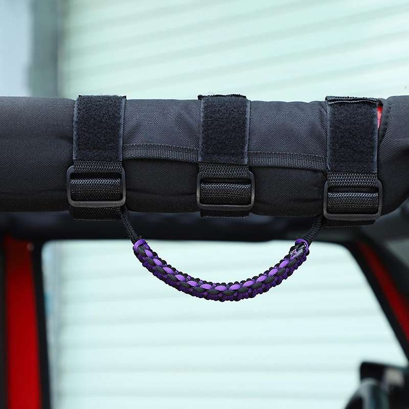 Roll Bar Grab Handles Grip for Wrangler Yj Tj Jk Jku 1955-22, Purple