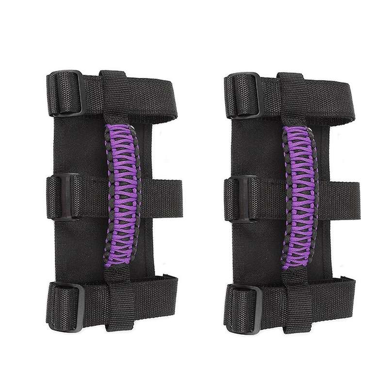 Roll Bar Grab Handles Grip for Wrangler Yj Tj Jk Jku 1955-22, Purple