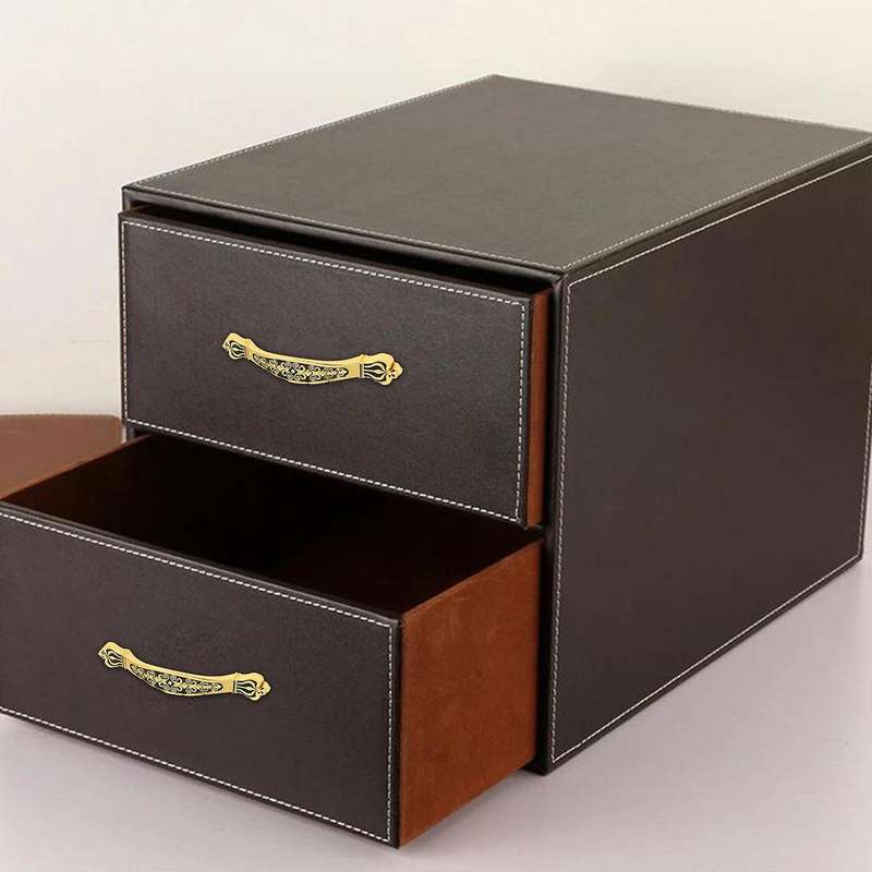 2 Pcs Kitchen Cabinet Handles Golden Zinc Alloy for Home Decoration
