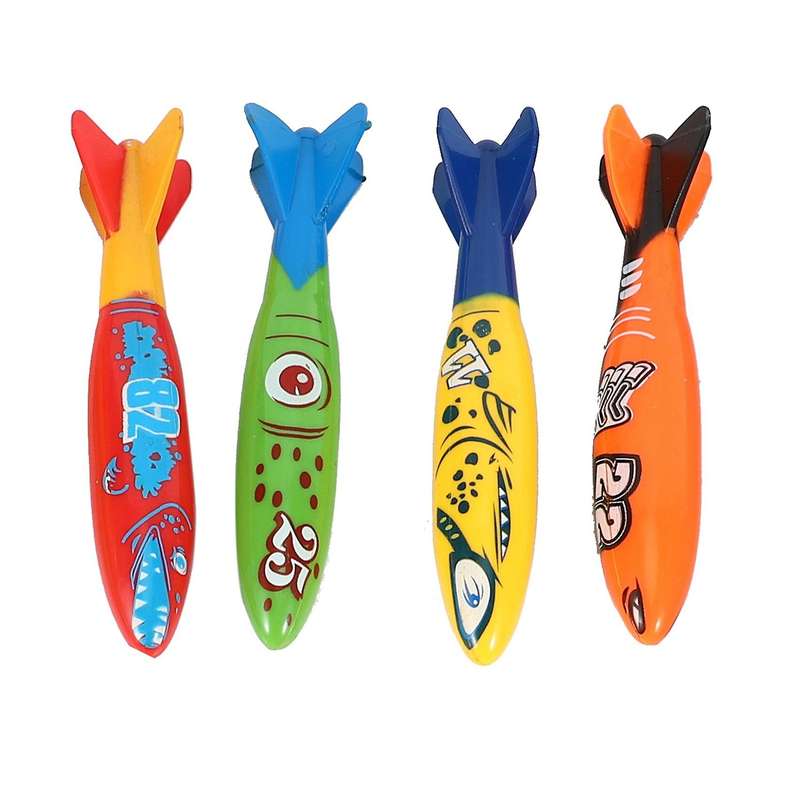 Diving Pool Toy, Diving Rings & Sticks, Torpedoes, Water Grass (16)