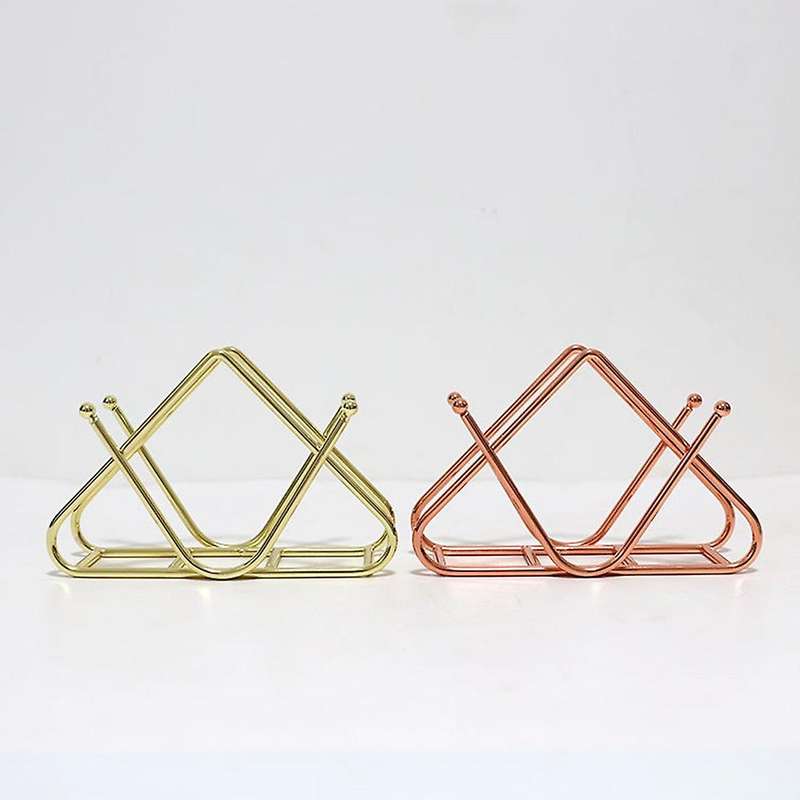 2pcs Napkin Holder Tissue Holder Organizer Shop Restaurant Rose Gold