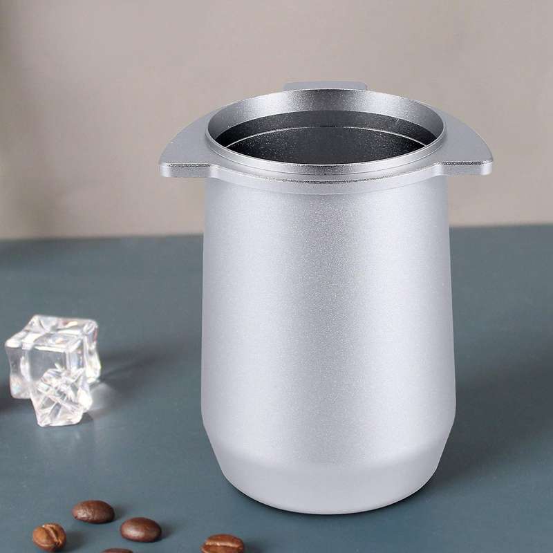 Coffee Dosing Cup Feeder Part for 54mm Espresso Machine Silver