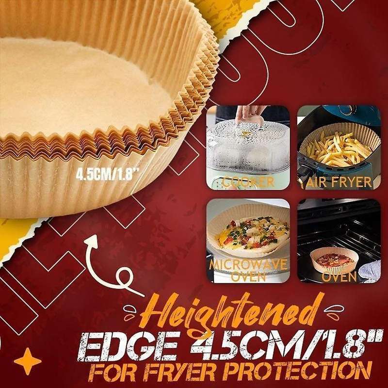 Air Fryer Disposable Paper Liner Non-stick Mats Round Parchment