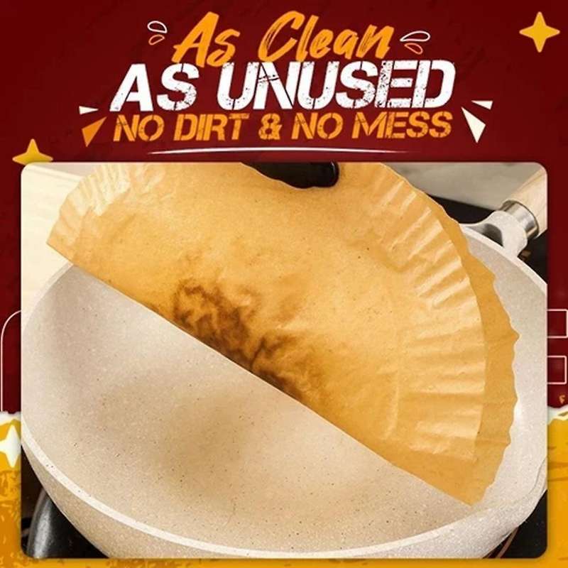 Air Fryer Disposable Paper Liner Non-stick Mats Round Parchment