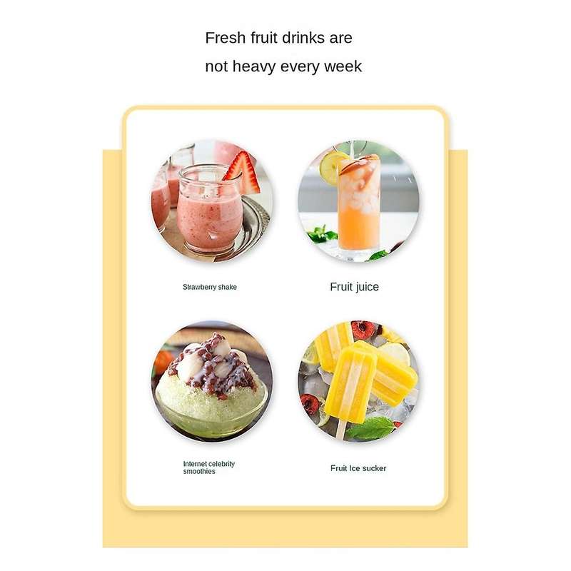 Portable Blender,one-handed Drinking Mini Blender Blue