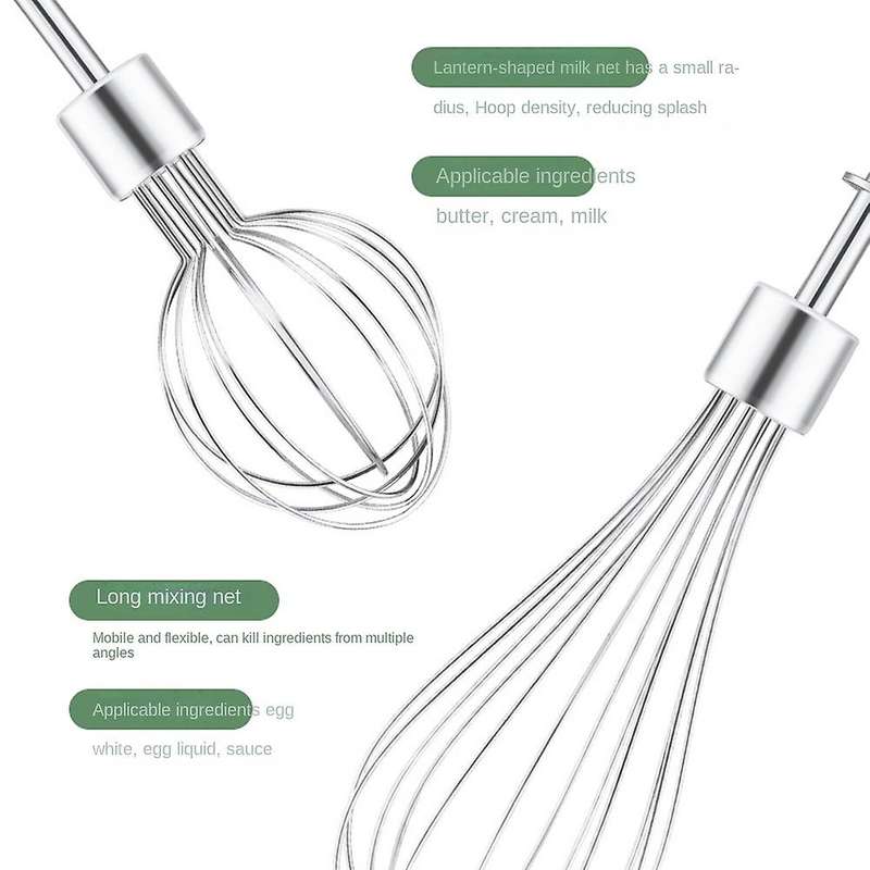 Electric Whisk Usb High-power Rechargeable Cream Mixer White