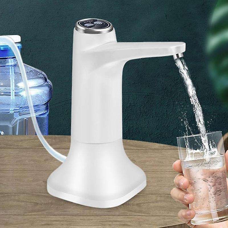 Electric Water Bottle Pump with Base Usb Water Dispenser - Green