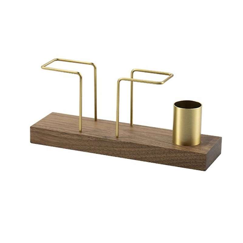 Solid Wood Tissue Holder Home for Table Kitchen Office Decoration D
