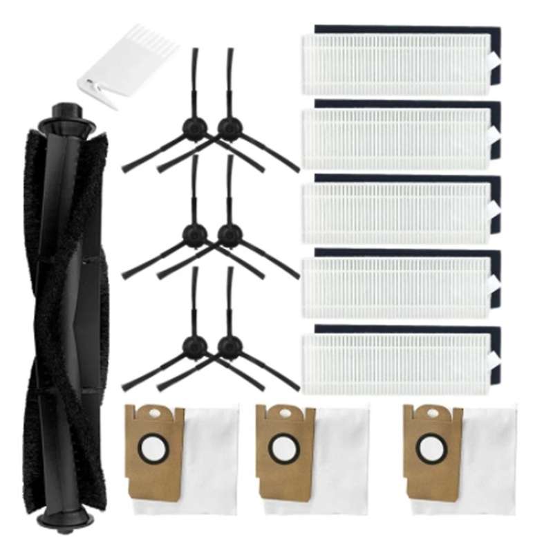 16pcs Main Side Brush Hepa Filter Dust Bag Robot Vacuum for Lydsto
