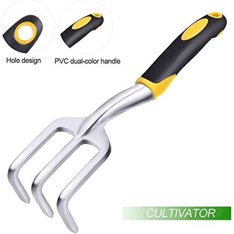 3 Pcs Garden Tool Kits, Trowel, Transplanter and Cultivator