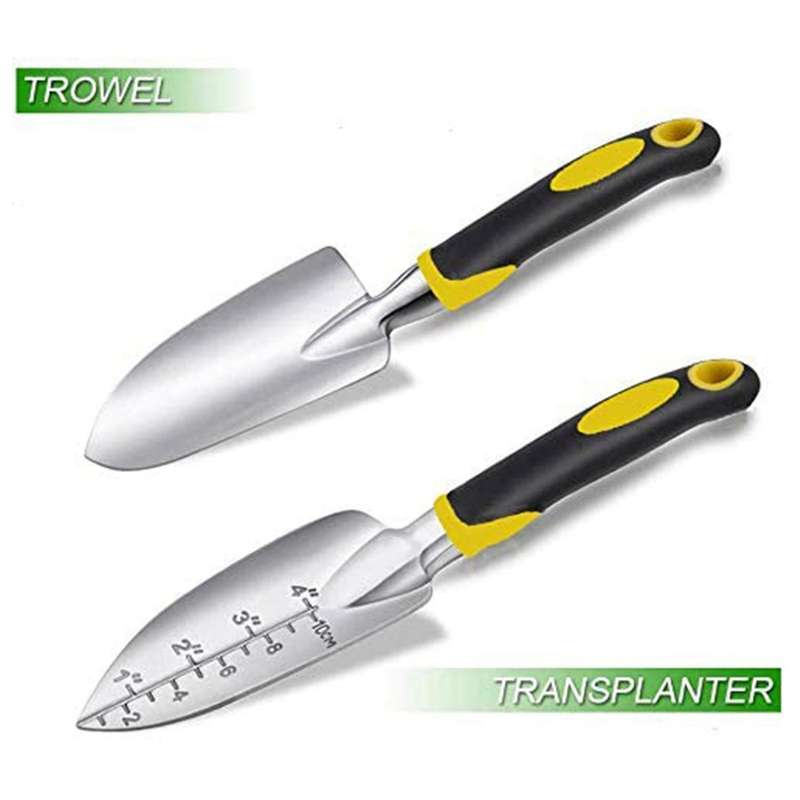 3 Pcs Garden Tool Kits, Trowel, Transplanter and Cultivator
