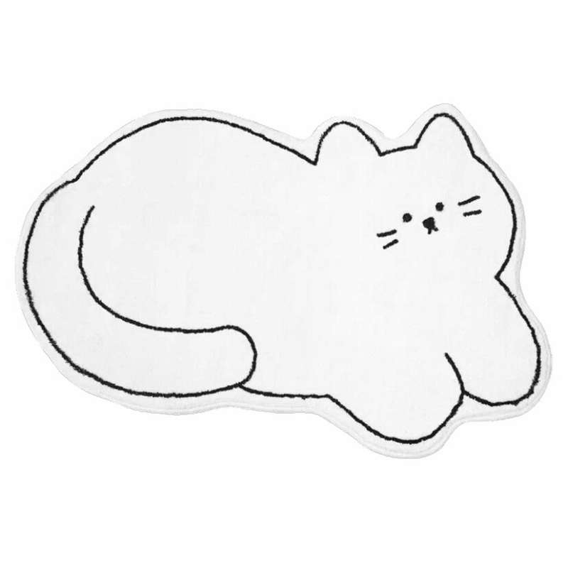 Cute Cat's Carpet In The Bedroom Furry Mat for Nursery Mat Decor A