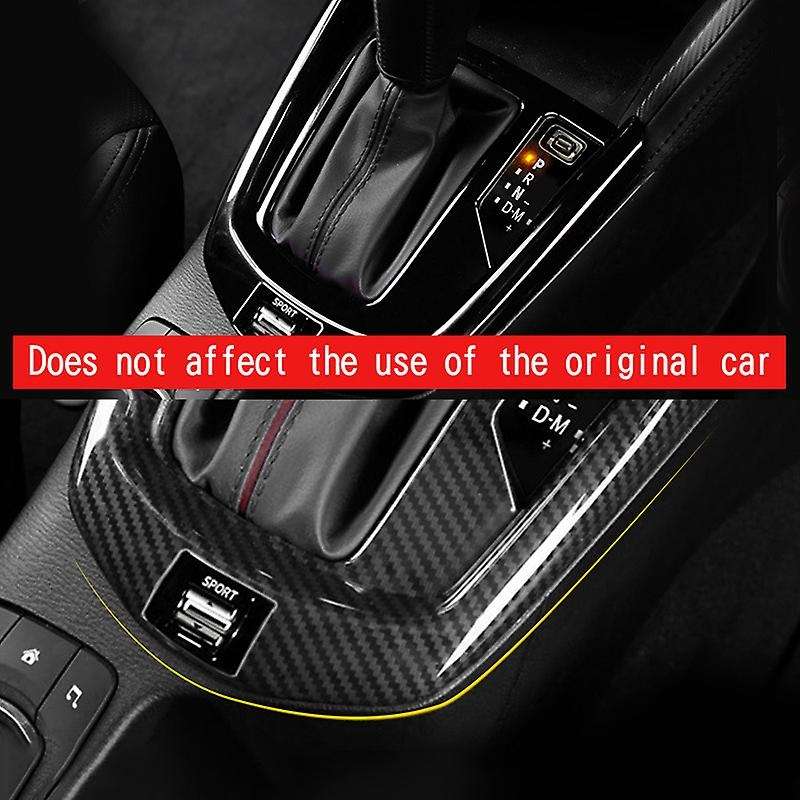 Carbon Fiber Abs Car Central Gear Shift Knob Panel for Mazda 2 Cx-3