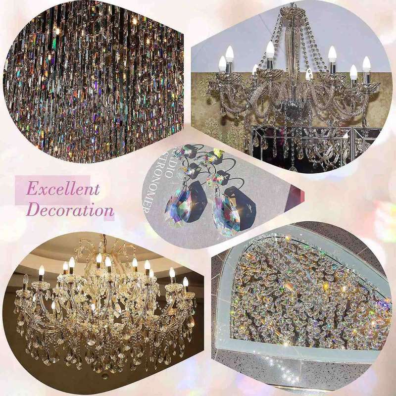 38 Mm Teardrop Chandelier Crystals Rainbow Crystal Chandelier Parts