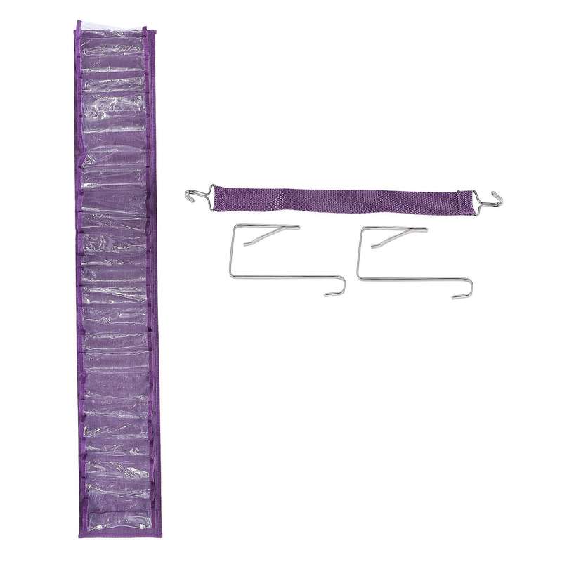 Wall Mount Vinyl Roll Organizer Rack Behind Door Hanging Bag