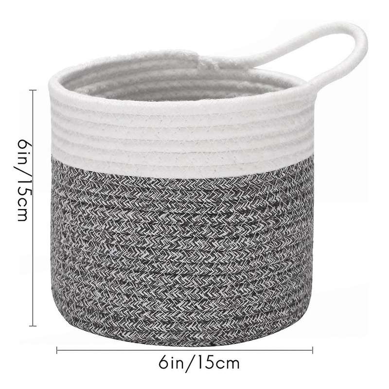 2pcs Hanging Cotton Rope Baskets,woven Storage Basket for Bike B