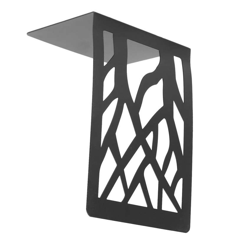 Book Ends for Heavy Books,home Decorative, Metal Black 1 Pair