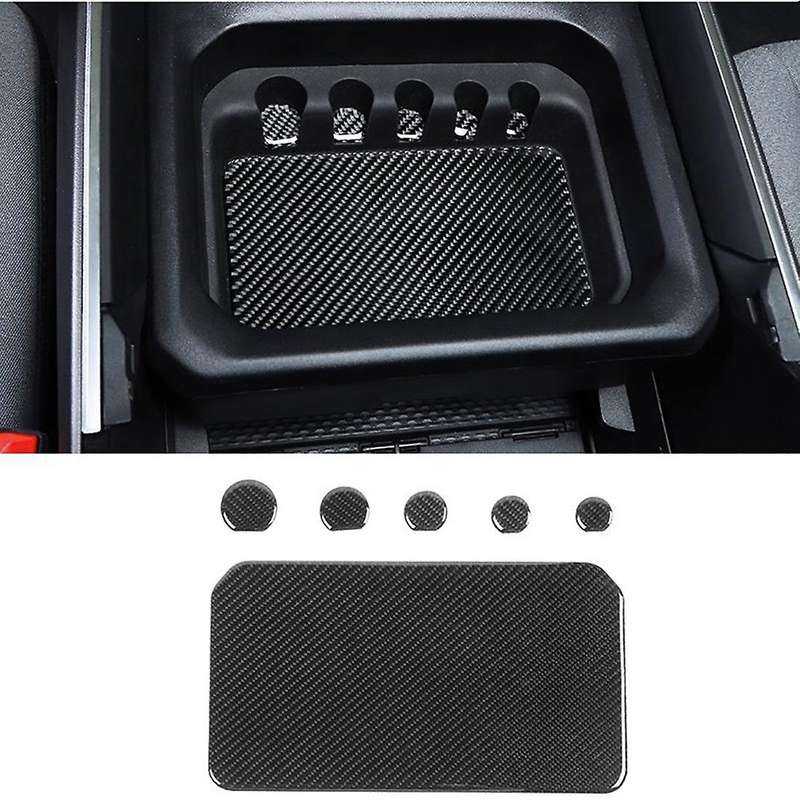 Car Armrest Box Pad Sticker for Dodge Ram 2018-2022 ,carbon Fiber