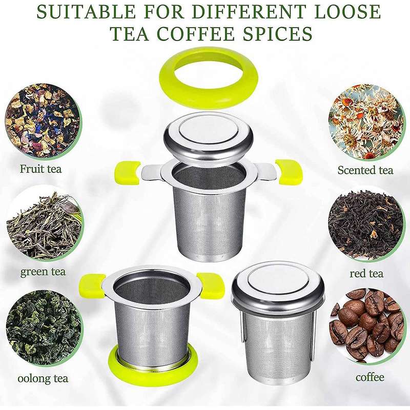 Tea Infuser with Scoop,double Handles for Hanging On Teapots