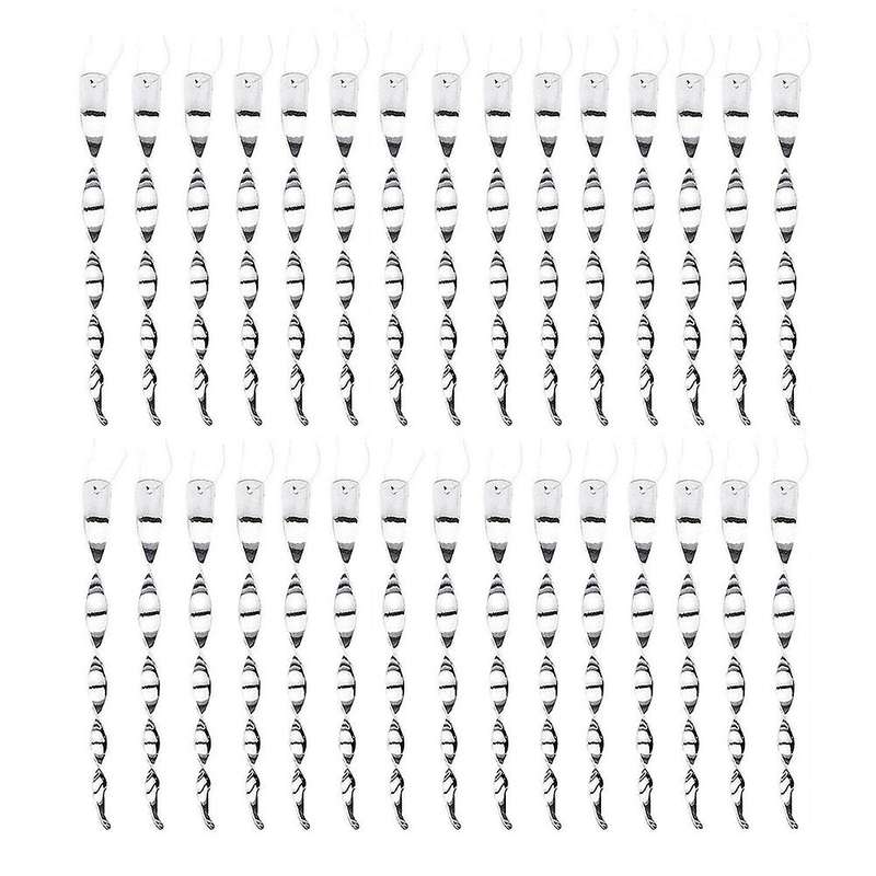 30pcs Bird Repellent Reflectors Scare Rods Hanging Plastic Rod