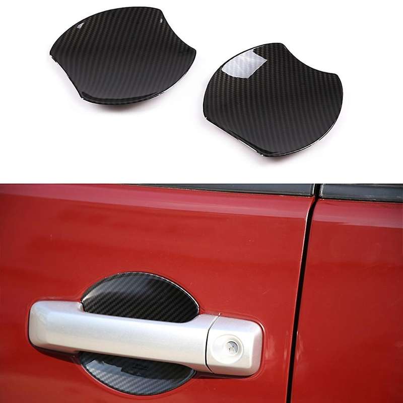 Car Carbon Fiber Door Handle Bowl Cover Cup Cavity Trim