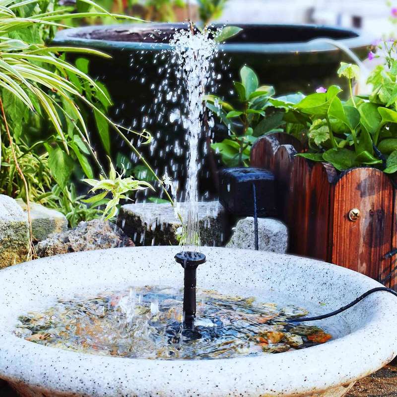 Solar Dc Brushless Landscape Fountain Garden Pool Rockery