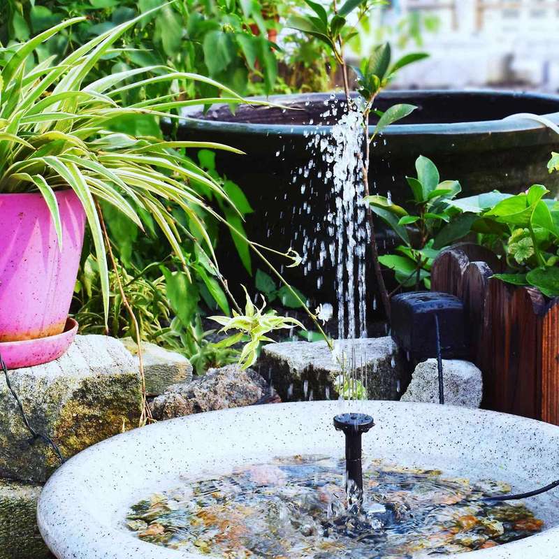 Solar Dc Brushless Landscape Fountain Garden Pool Rockery