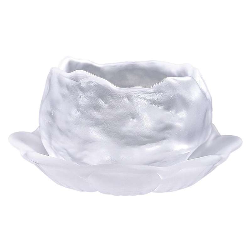 Petal Cup Mouth Crystal Tea Cup Office Home Tea Set Accessories B