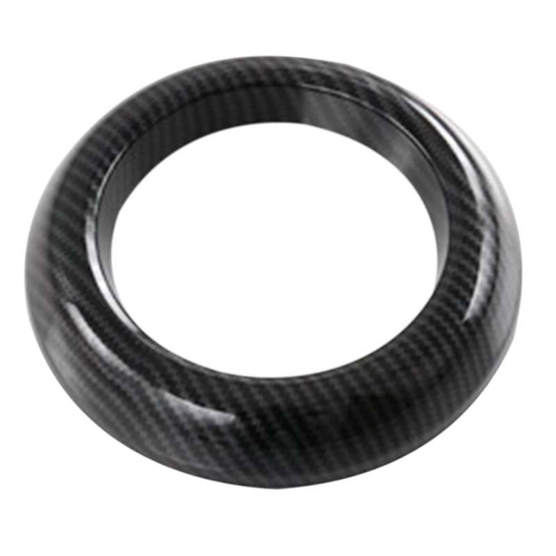 Car Carbon Fiber Central Control Gear Shift Panel Cover Trim Interior