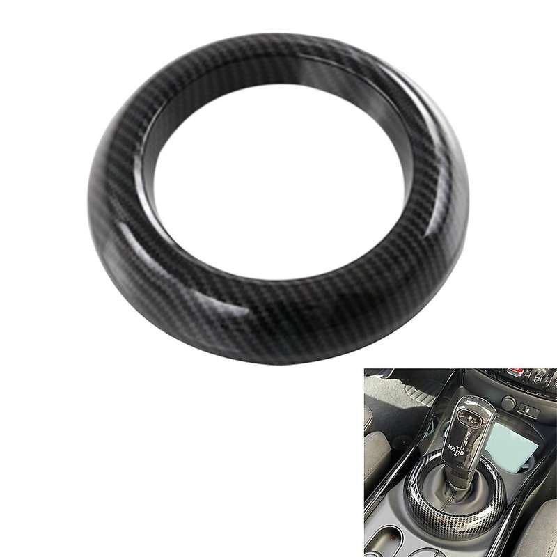 Car Carbon Fiber Central Control Gear Shift Panel Cover Trim Interior