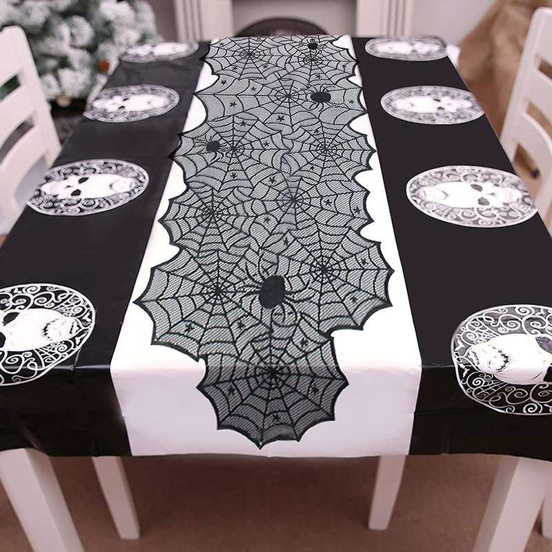 6 Pack Halloween Tablecloth Halloween Fireplace Mantel Scarf