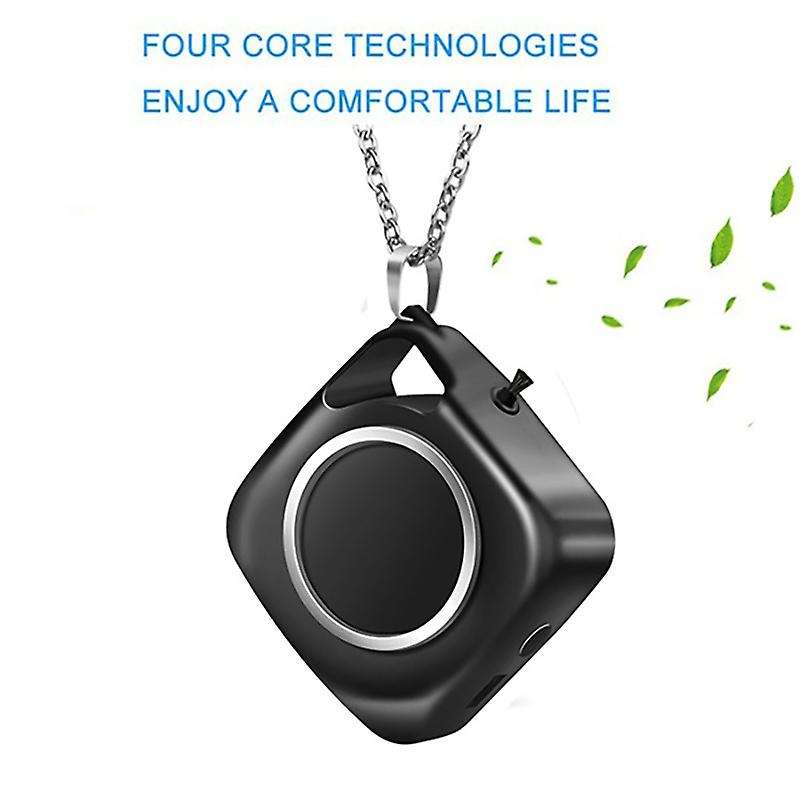 7 Million Negative Ion 600mah Battery Hanging Neck Air Purifier White