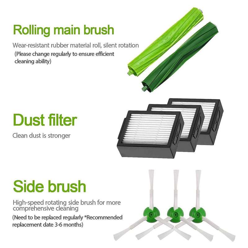 For I7 I7 + / I7 Plus E6 E7 Vacuum Cleaner Kit Cleaning Kit Brush