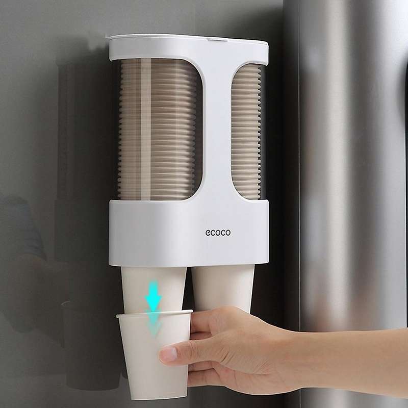 Ecoco Disposable Paper Cups Holder for Dispenser Wall Auto Rack-a