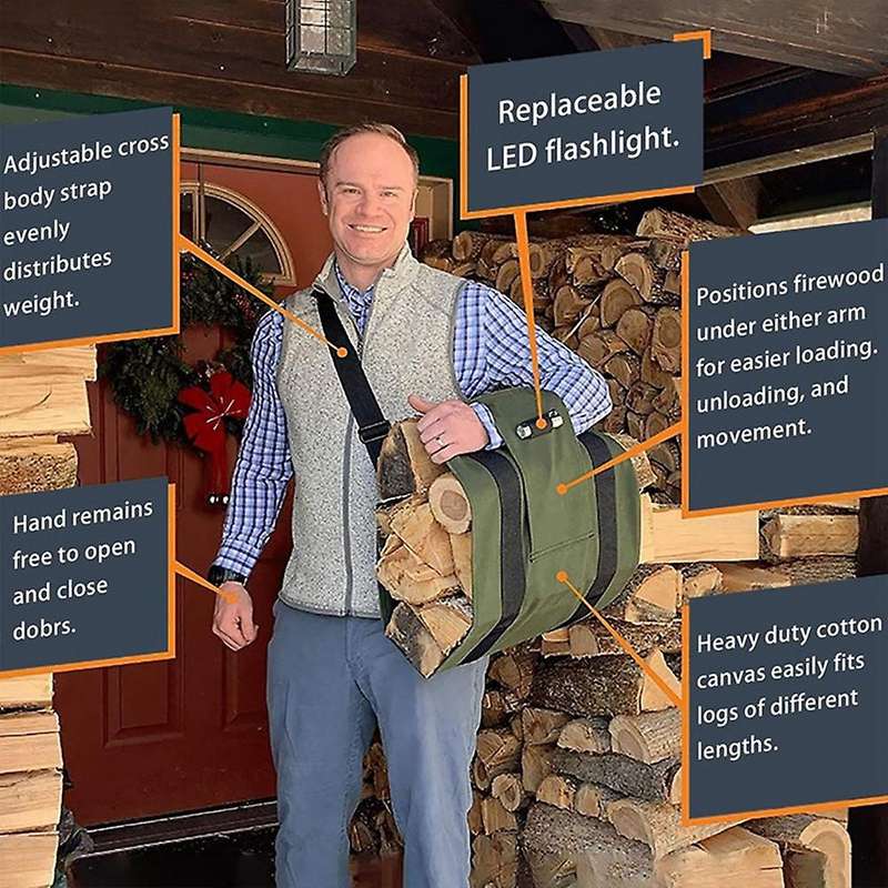Timber Storage Bag, Firewood Storage Bag, Best Firewood Carrier Bag