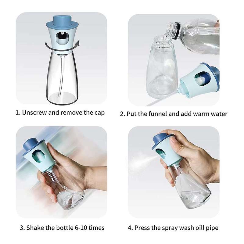 Cooking Olive Oil Sprayer 180ml Oil Bottle for Salad/bbq/baking,blue