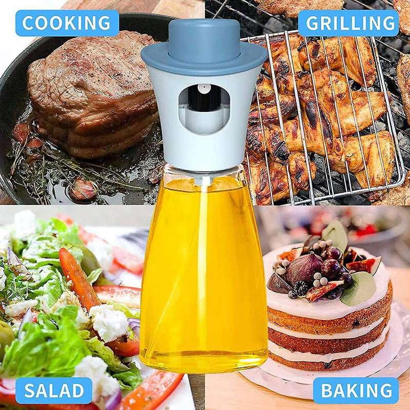 Cooking Olive Oil Sprayer 180ml Oil Bottle for Salad/bbq/baking,blue