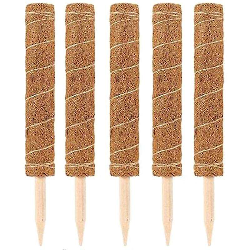 45cm Plant Support Totem Pole Coir Moss Stick for Creepers Plant 5pcs