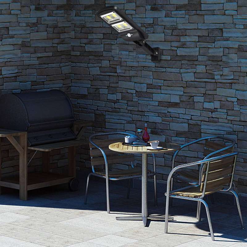 Waterproof Remote Control Solar Lamp for Garden Security Wall Light