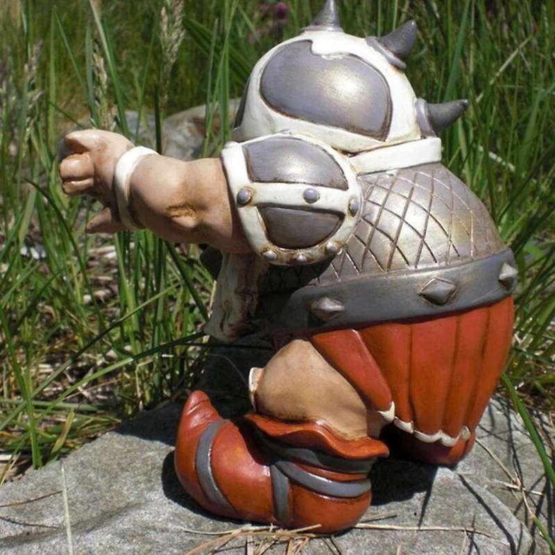 Statues Dwarf Gnome Statue Viking Resin Statue Gardening Crafts