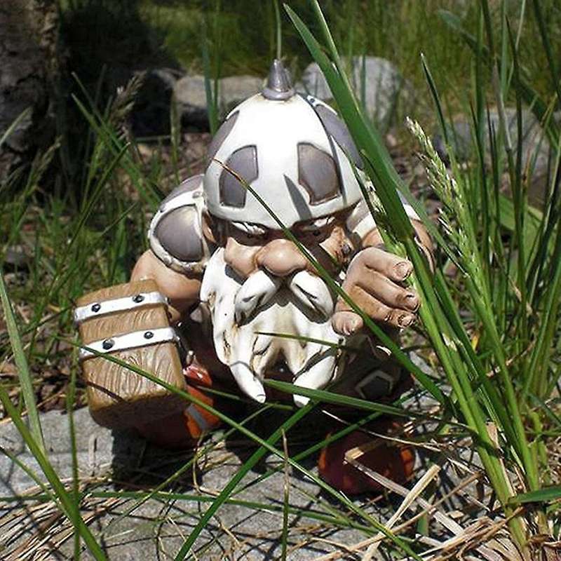 Statues Dwarf Gnome Statue Viking Resin Statue Gardening Crafts